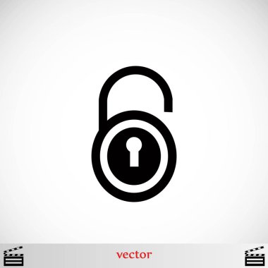 Kilit simge vektör