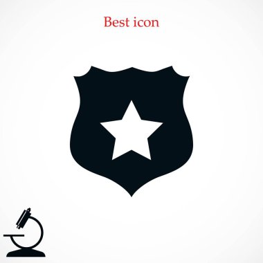 Kalkan işareti vektör simgesi