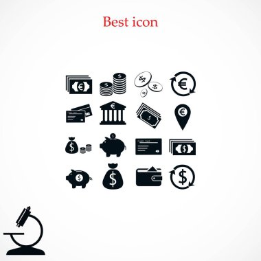 Finans simgeler vektör