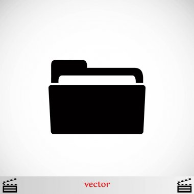 klasör simge vektör