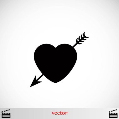 Kalp ve ok simgesi