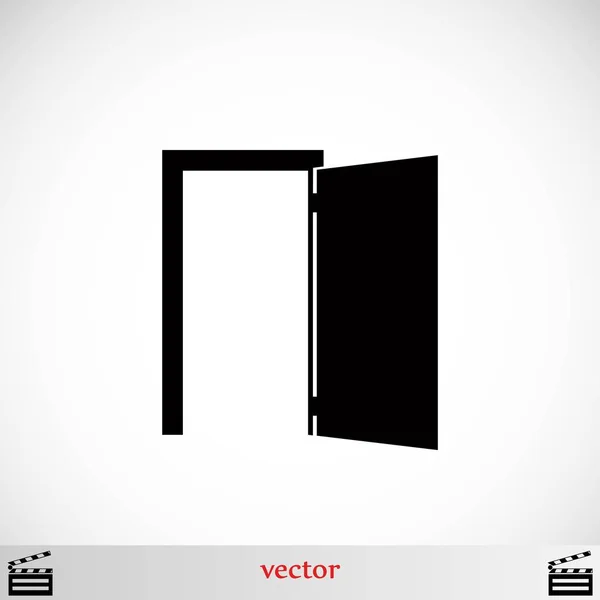 Door icon vector — Stock Vector