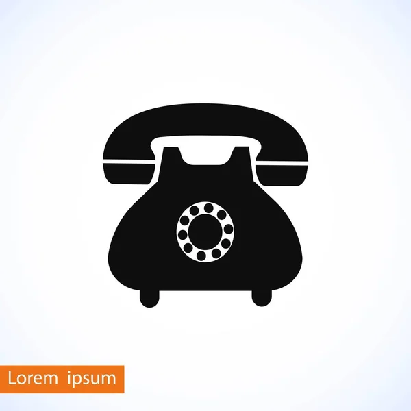 Telefon-ikonen vektor — Stock vektor