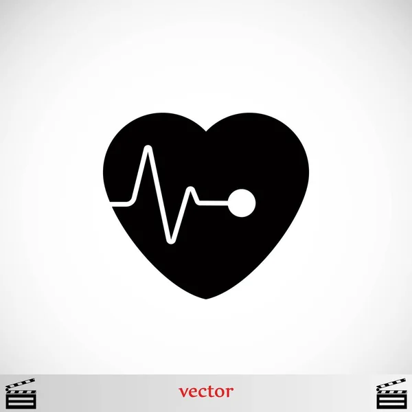 Coração vetor ícone — Vetor de Stock