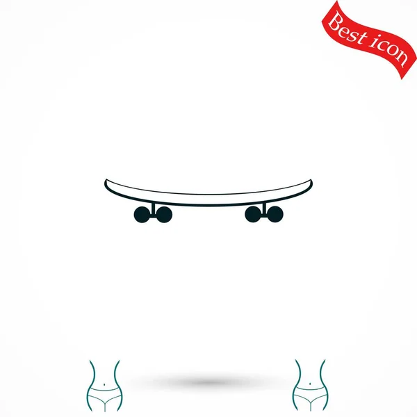 Icône vectorielle skateboard — Image vectorielle
