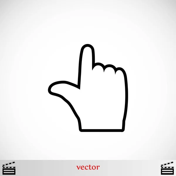 Значок ручного вектора — стоковый вектор