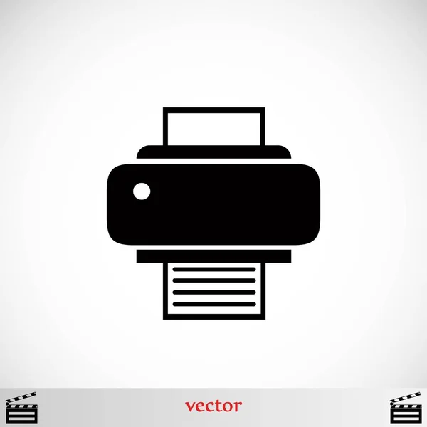 Impresora icono vector — Vector de stock