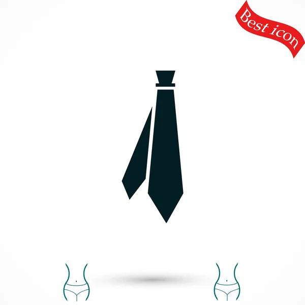 Tie icon vector — Stock Vector