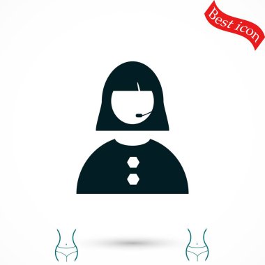 Kadının yüz simgesi