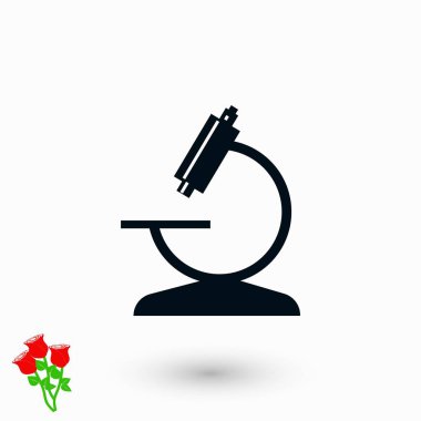 Mikroskop simge vektör