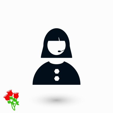 Kadının yüz simgesi