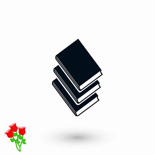 Libros iconos en vector . — Vector de stock