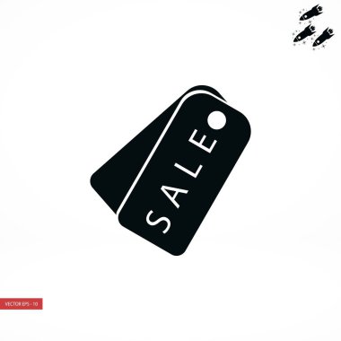 Satılık bir ses etiketi simgesi, vektör