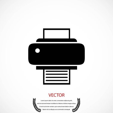 Yazıcı simgesi vektör