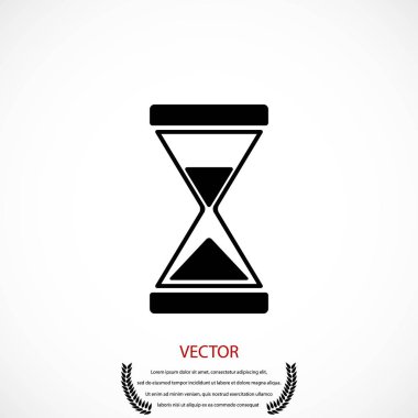 kum saati simgesi vektör