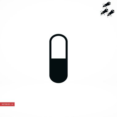 Kapsül Vektör Simgesi