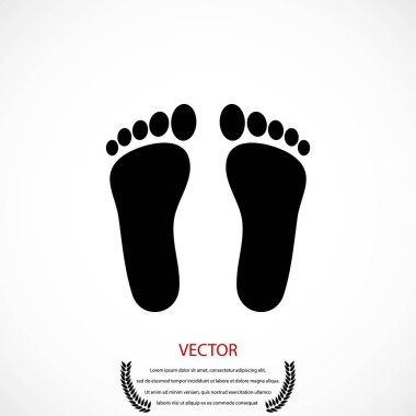 Ayak vektör simgesi