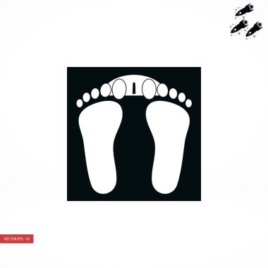 ayak izleri simge vektör