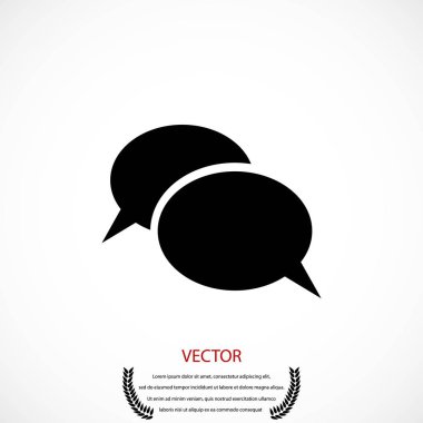 iletişimin bir düz simgesi