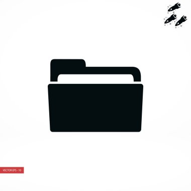 klasör simge vektör