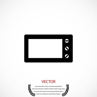mikrodalga fırın vektör simgesi
