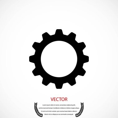 dişli simge vektör