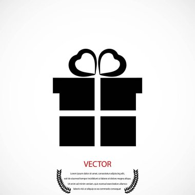 hediye simge vektör