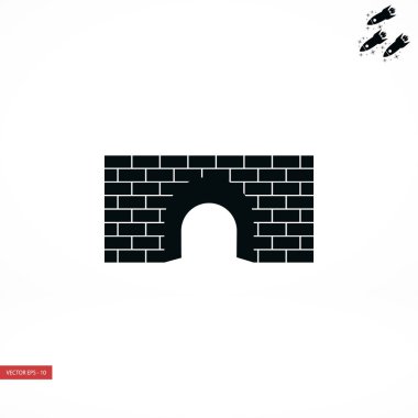 Köprü simge vektör