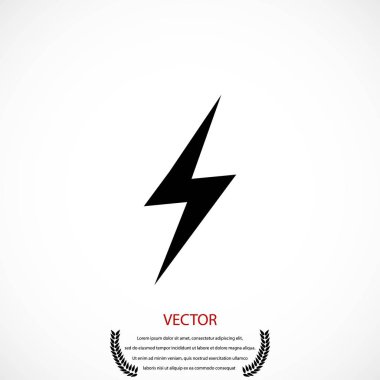 Yıldırım simge vektör