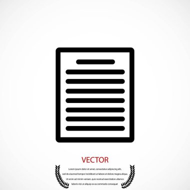 Kağıt simge vektör