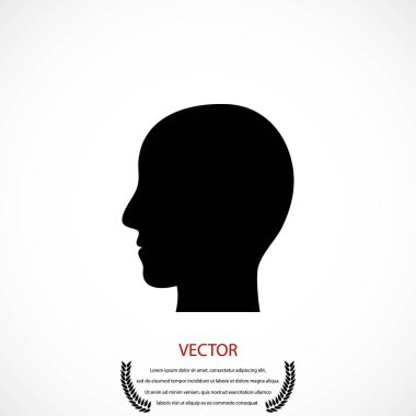 Kafa vektör simgesi