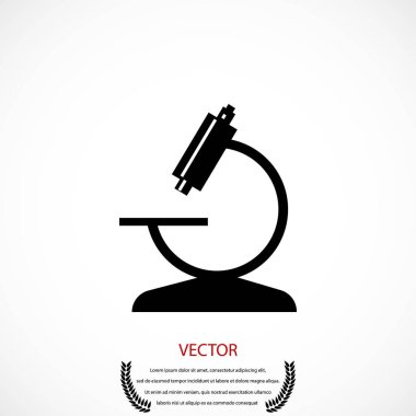 Mikroskop simge vektör