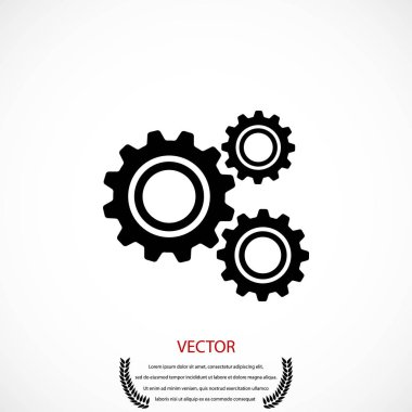 dişli simge vektör