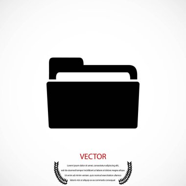 klasör simge vektör
