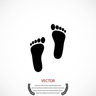Ayak vektör simgesi