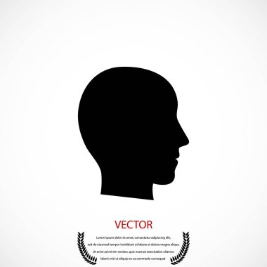 Kafa vektör simgesi