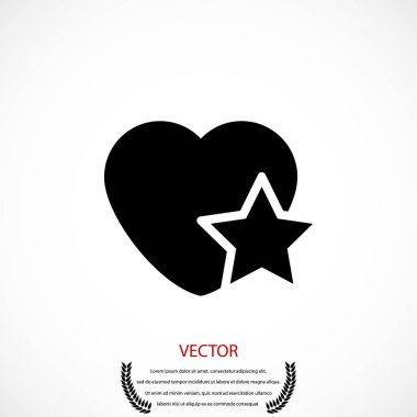 kalp yıldız simgesi