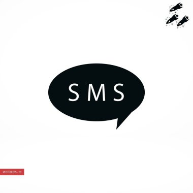 SMS vektör simgesi
