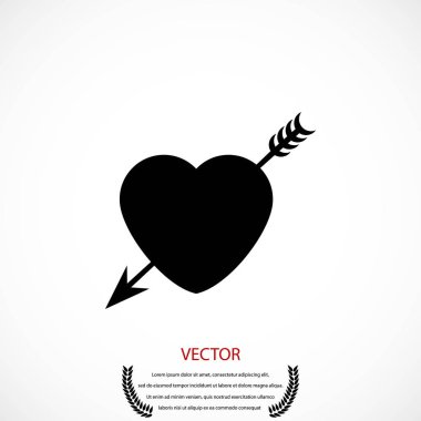 Kalp ve ok simgesi