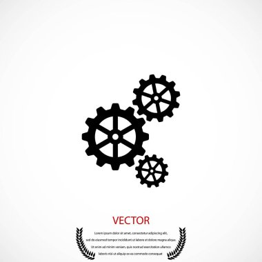 dişli simge vektör