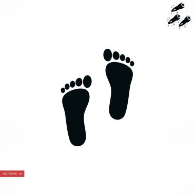 Ayak vektör simgesi