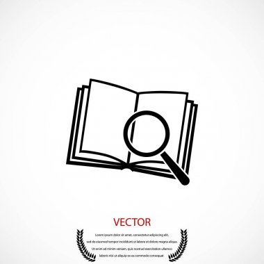 Kitap ve büyüteç cam kutsal kişilerin resmi, resim