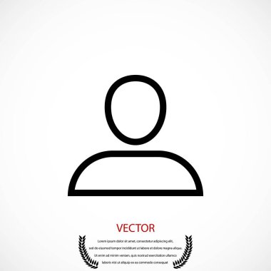 Kullanıcı simge vektör