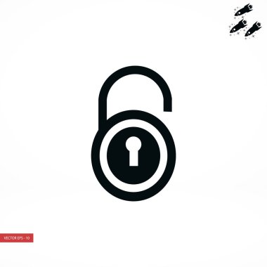 Kilit simge vektör