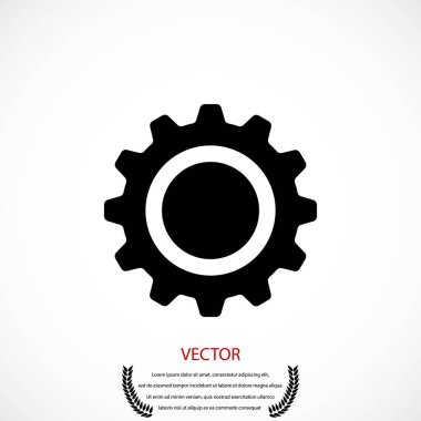 dişli simge vektör