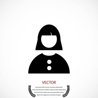 kadın simge vektör