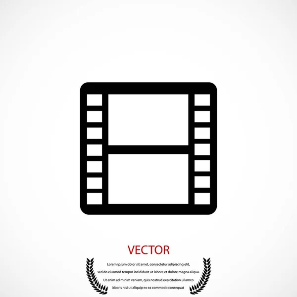Filme filme tira vetor ícone — Vetor de Stock