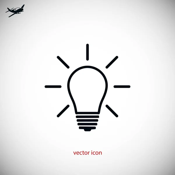 Light bulb icon — Stock Vector