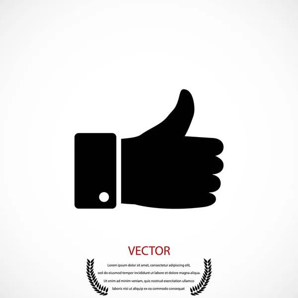 La mano. buen vector — Vector de stock