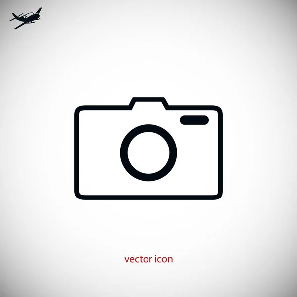 Fotokamera-Vektor-Symbol — Stockvektor